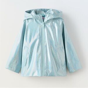 ZARA SHINY WATER REPELLENT RAINCOAT